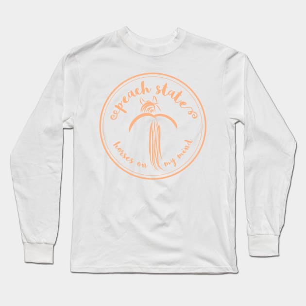 Peach State Long Sleeve T-Shirt by AliScarletAdams